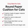 The Purr-fect Lounge: Daiso's Round Cat Paper Scratcher Bed