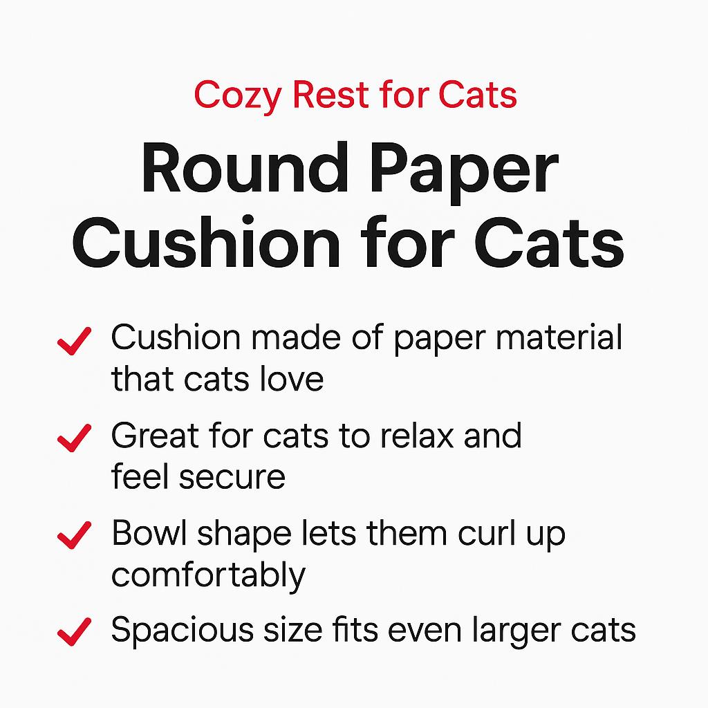 The Purr-fect Lounge: Daiso's Round Cat Paper Scratcher Bed