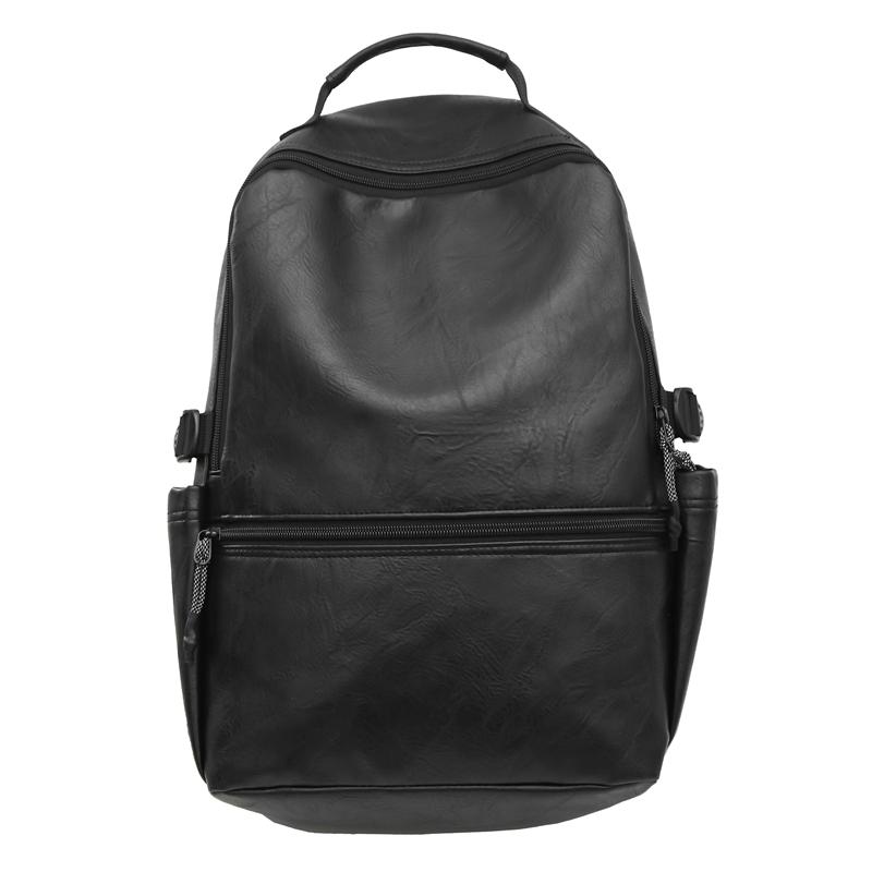 Retro Měkká Kůže Studentský Školní Batoh Campus Pánský Batoh Velká Kapacita Cestovní Batoh