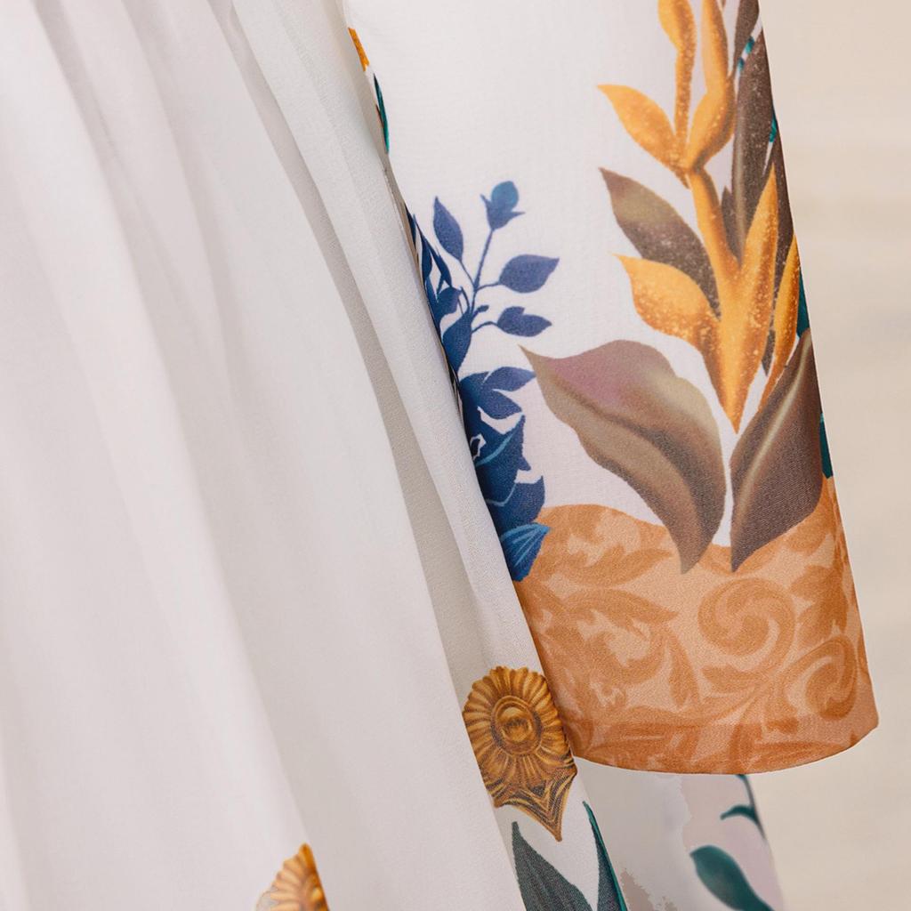2025 Muslim Embroidered Long Sleeve Formal Dress for Children