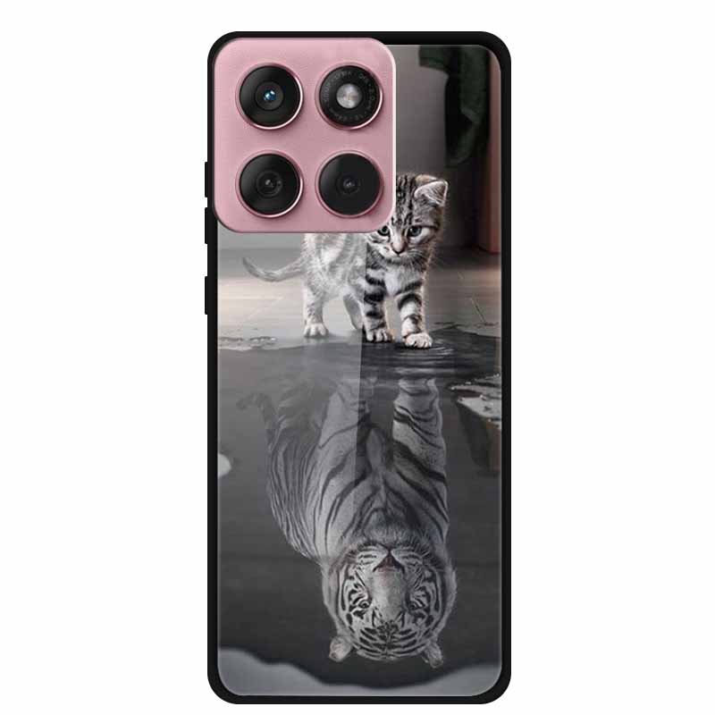 For Motorola Edge 60 60s 5G Case Hard Back Cover Tempered Glass Case For Motorola Edge 60 Fusion Phone Case Soft TPU Bumper Para