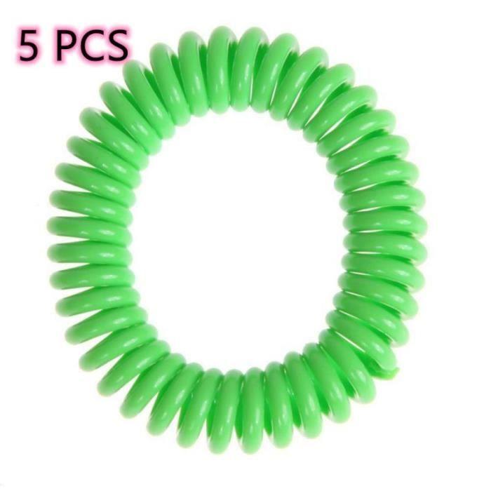 

Anti nuisible,Bracelet répulsif anti-moustiques EVA, 5 pièces, pour adultes et enfants, bracelets en spirale - 04 5pcs[B95]