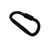 8CM Locking D-Shaped Carabiner with Screw Nut, Aviation Aluminum Alloy