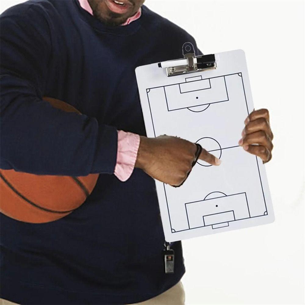 Practice Board Football Clipboard Double Sided Basketball Strategy Board  Training Aid