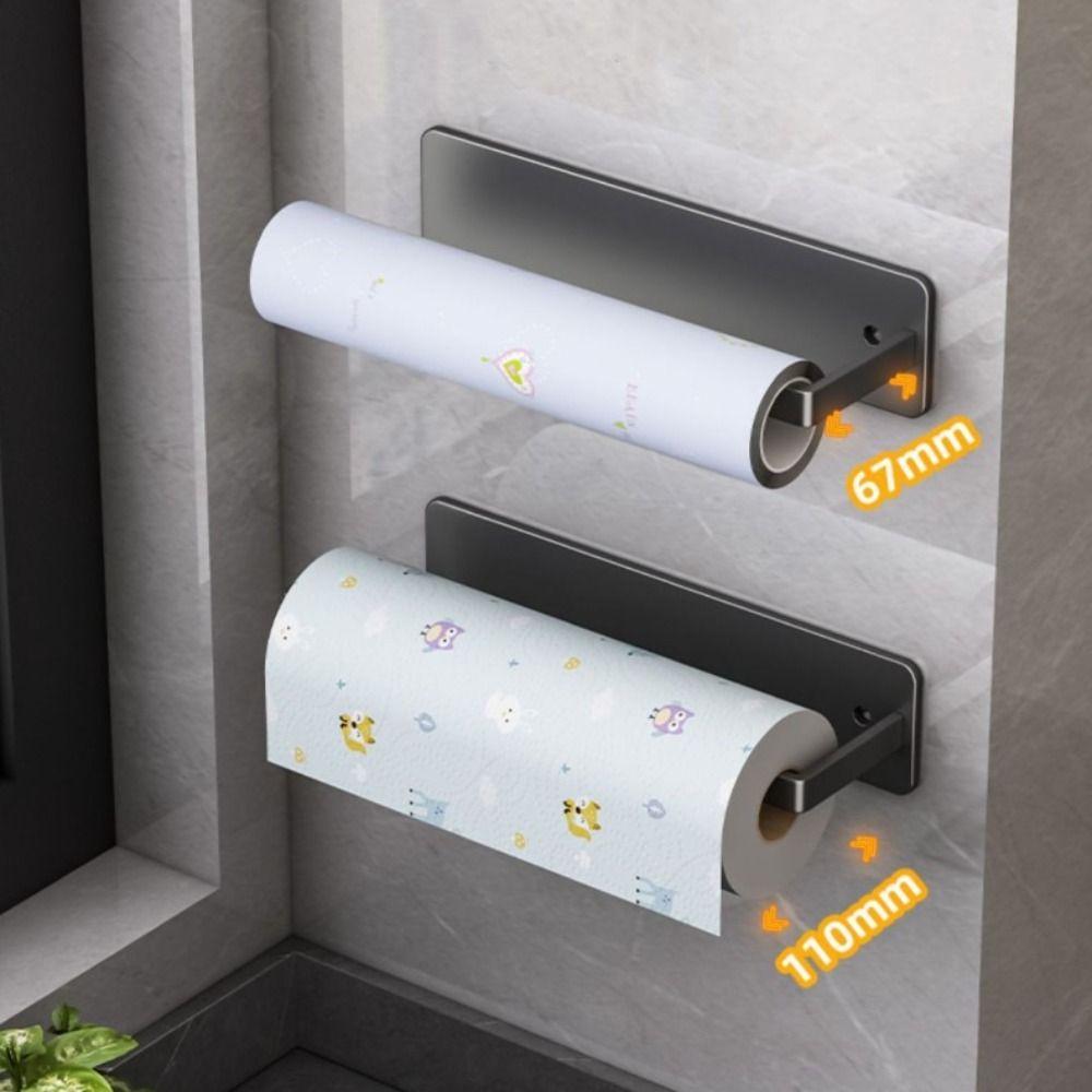 Carbon Steel Material Kitchen Paper Roll Rack Wall Mounted Dishwasher Rack Kitchen