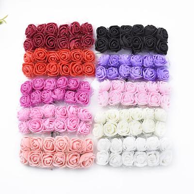 1/3PCS Artificial Foam Roses Flowers Lace Home Wedding Room Decor Festival Bride Bouquets Wreath Gift Box Garden Arch Party DIY