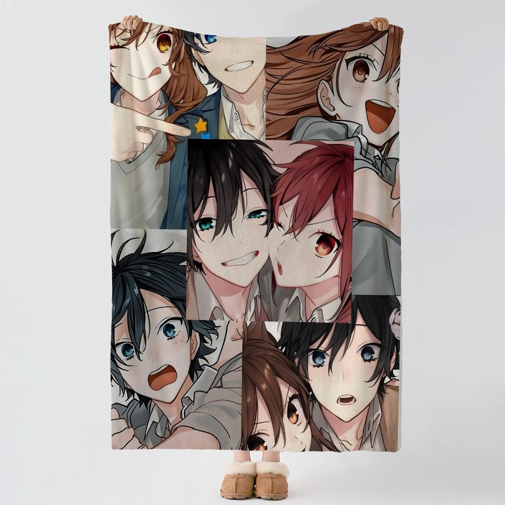 anime H-Horimiya-a Throw Thick Comfort Flannel Quilt, Multi-scene Use Indoor Outdoor Daily Nap
