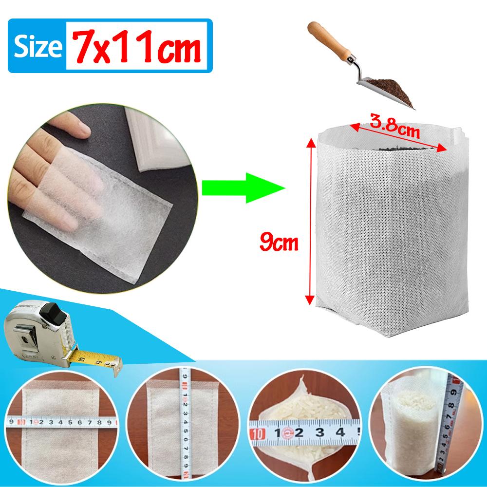 100-500Pcs Biodegradable Nursery Bag Plant Grow Bags Non-woven Fabric Seeds To Sow Flower Pots For Home Garden Accessories Tools