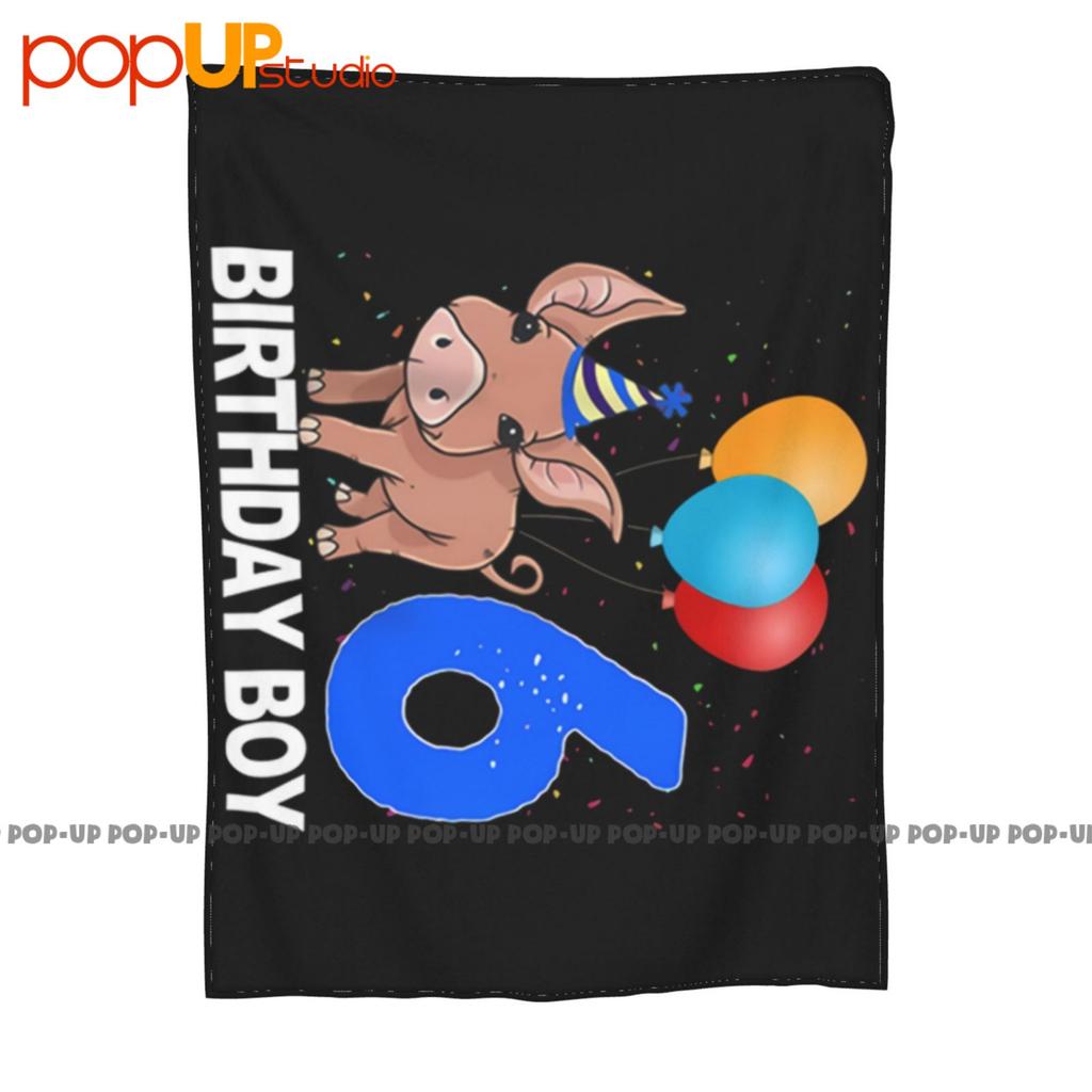 Birthday Boy 6 Pig Clothing Crazy Pig Love Ultra-Soft Blanket Quilt Winter Sofa Cover Bed Covers
