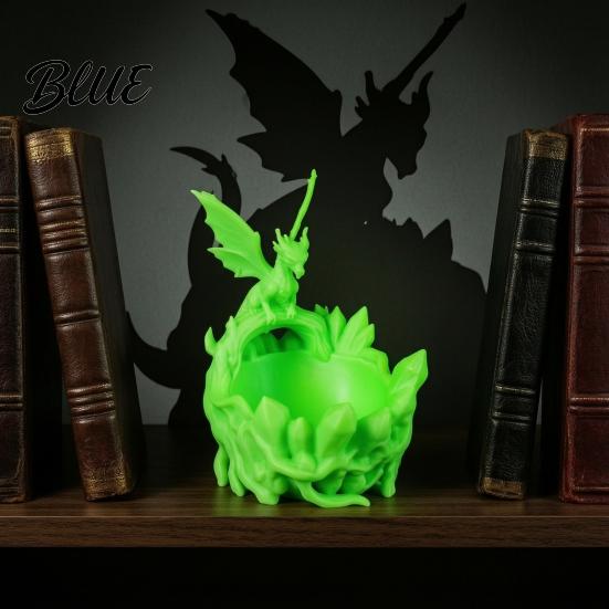 Lightweight Storage Dish 3D Printed Fantasy Dragon Ring Tray Gothic Coaster for Keys