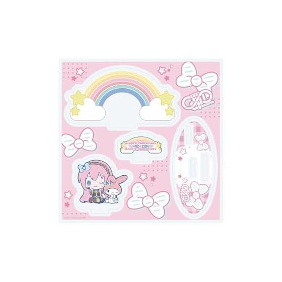 Piapro Characters x Sanrio Characters 04 Luka Megurine x My Melody [Collaboration Illustration] Acrylic Stand Plate