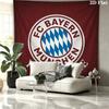 FC Bayern Munchen Custom Name Wall Tapestry Aesthetic Wall Hanging Printed Fabric Blanket Decorative Tapestries for Bedroom Living Room Home Decor