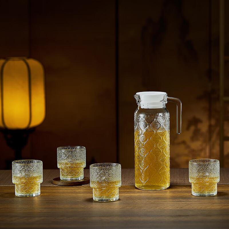 Bolido Honey Shadow 5-Piece Glass Water Set
