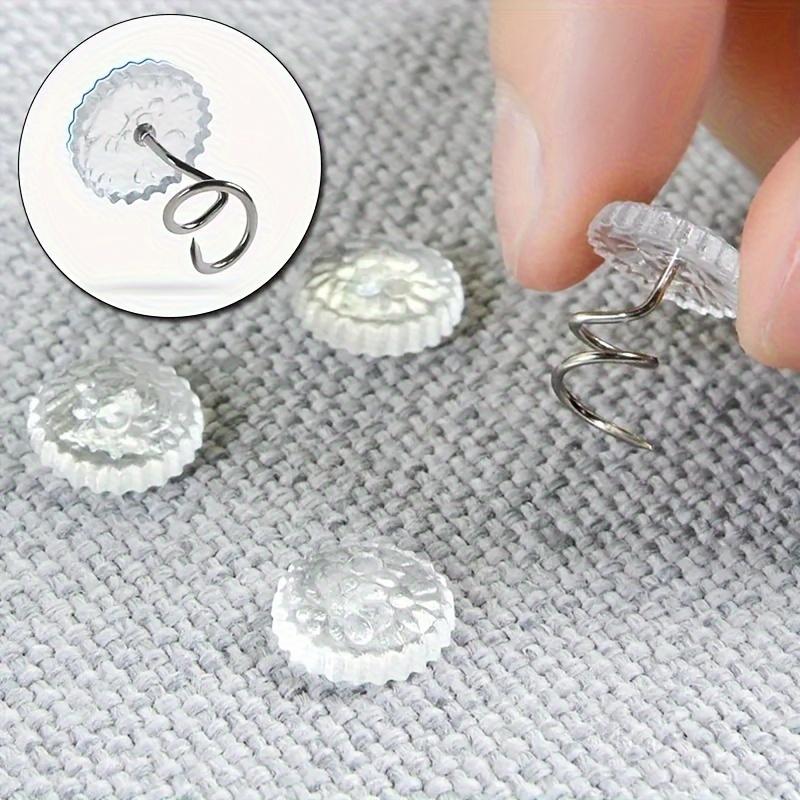 30Pcs Sheet quilt sofa cushion clip holder, transparent head, twist screw head for sofa sofa bed cover