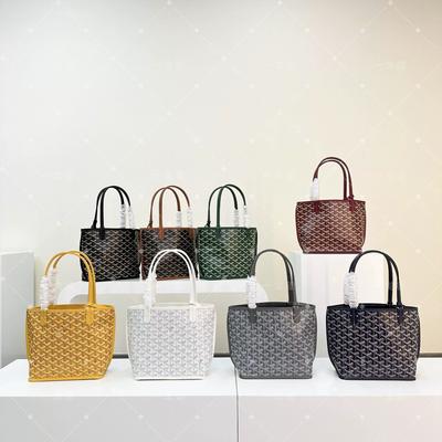 Zwei-Wege-Leder-Tote-Bag für Damen, Große Schulter-Handtasche mit Mini-Tasche, Wendbare Einkaufs-Mummy-Bag
