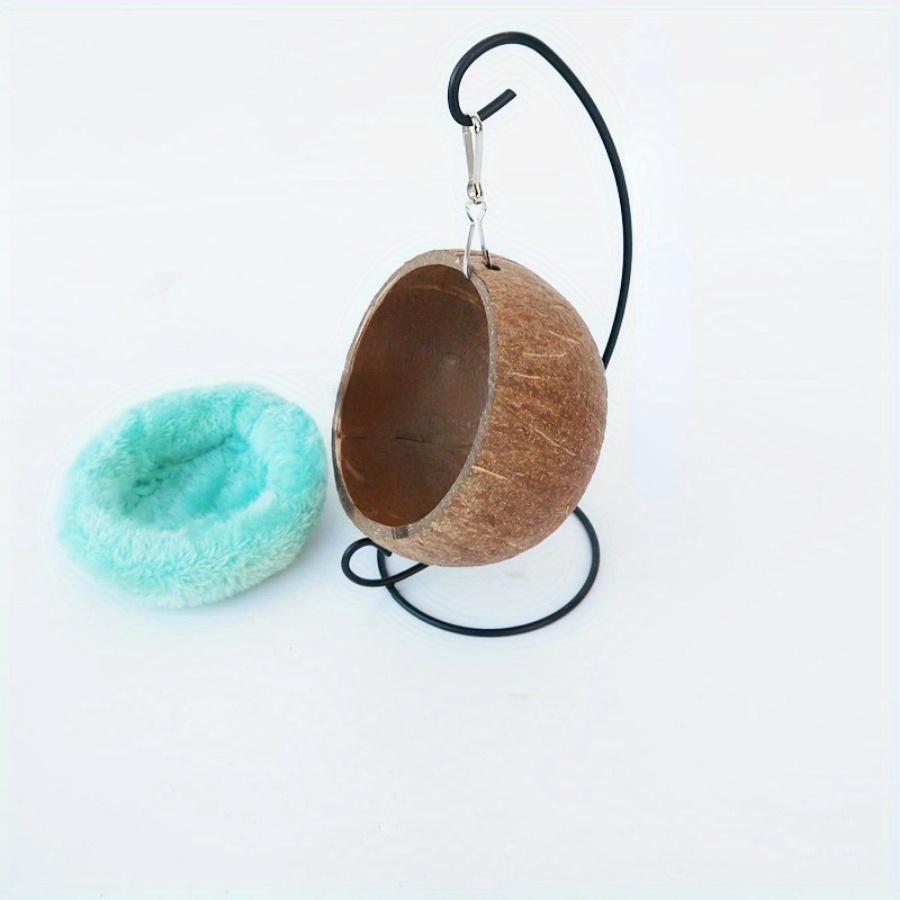 1PC Hamster Toy Guinea Pig Golden Silk Bear Hanging Nest Cotton Nest Sleeping Room Coir Nest Swing Shaker Toy Warm Nest