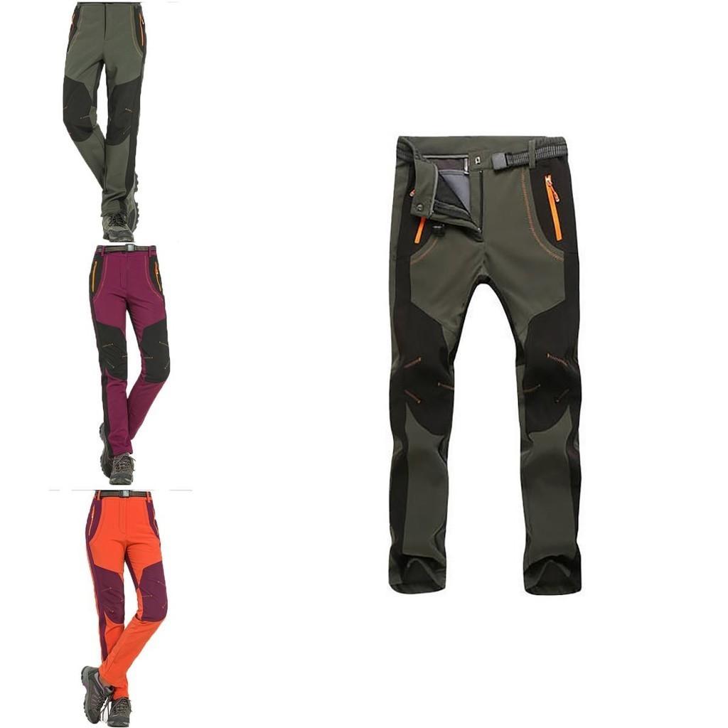 Warme Outdoor-Wander-Skihose für Herren und Damen mit kuscheligem Fleece und wasserdichtem Stoff