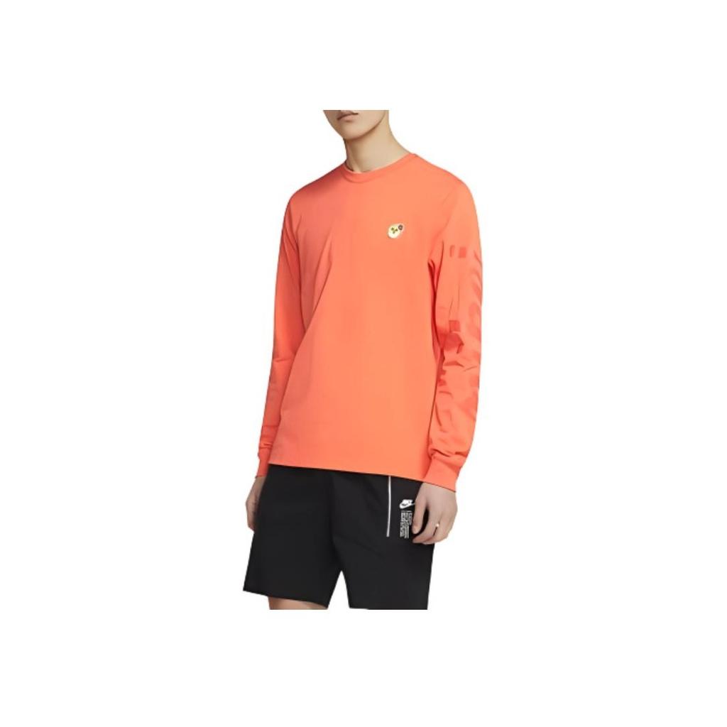 Nike Comfortable Round Neck Long Sleeve Sweatshirt Men Tops Orange DJ4135-840