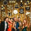 Happy New Year Party Hanging Swirls 22Pcs New Year Countdown Clock Theme Ceiling Streamers for 2026 New Years Eve Party Decorations Midnight