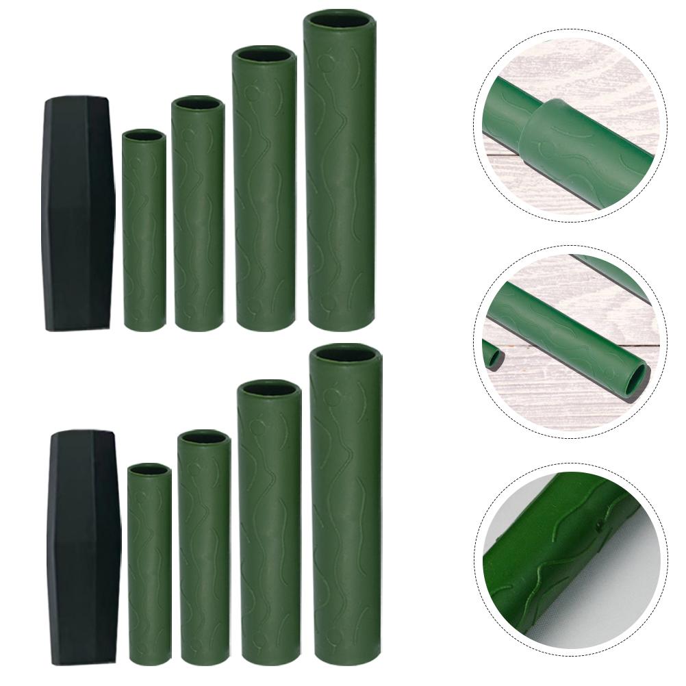 25 Pcs Garden Connector Climbing Vine Plastic Fixed Pipe Plant Stake Tube Trellis Joint Support Frame