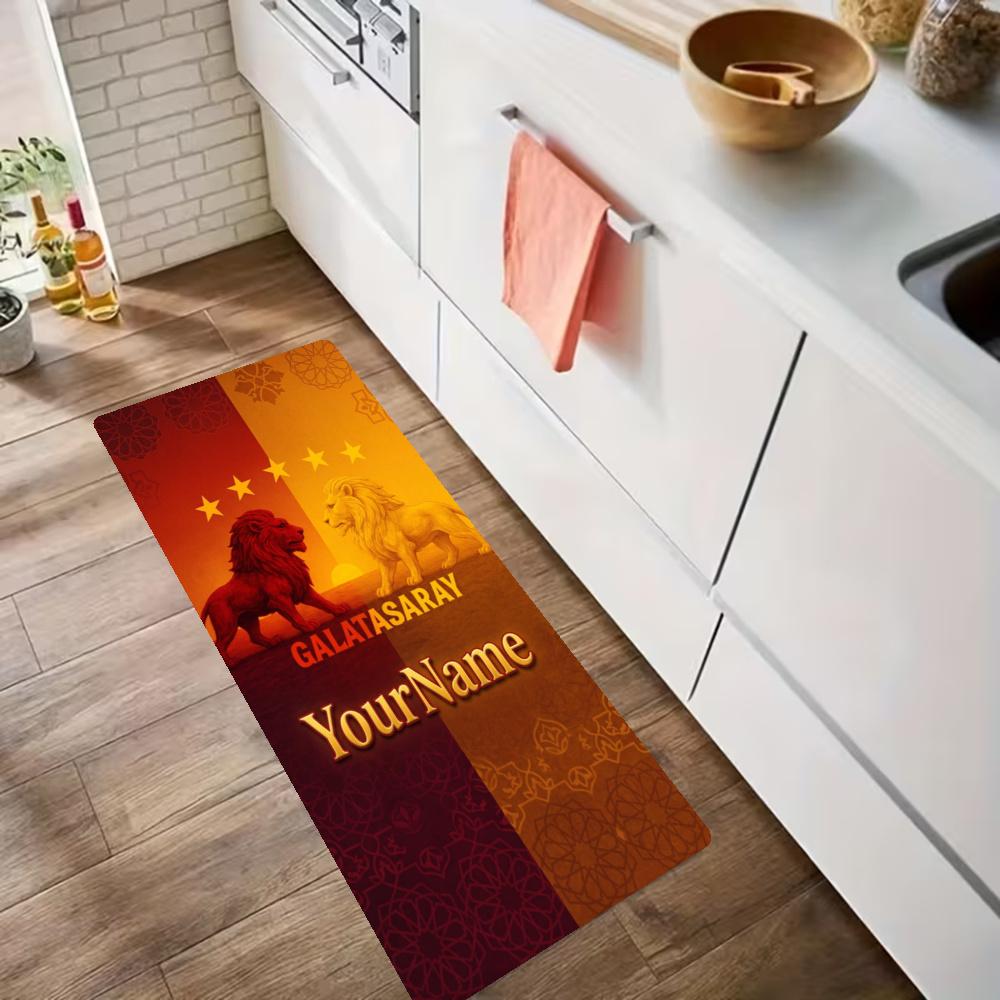 Galatasaray Customize Your Name Kitchen Rug Runner Rug Laundry Mat Hallway Entryway The Best Gift Choice
