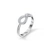 Swarovski Anillo de Amor Eterno Infinito Chapado en Rodio Anillo para Mujer Blanco 5535410