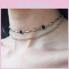 Retro Gothic Jewelry Necklace For Women With Geometric Design And Cross Chain