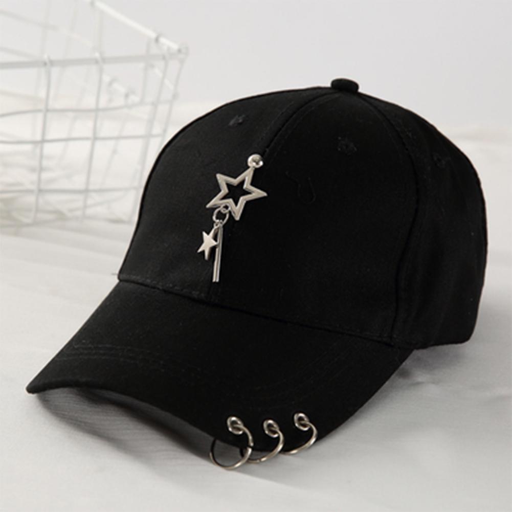 Men Women Unisex Adjustable Star Iron Ring Baseball Hat