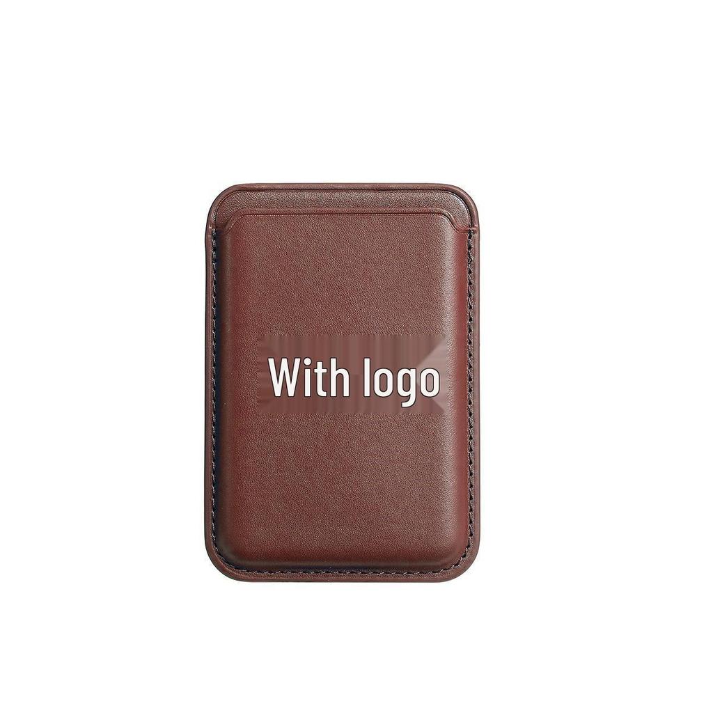 iPhone 16 Leather Card Holder Case with Magnetic Pop-up Window for 13, 14, 15 Pro Max