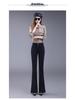 2025 Women's High-Waisted Slimming Flared Jeans - Stylish Spring/Autumn Casual Trousers
