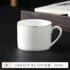 Caneca Porcelana de Osso borda dourada conjunto de xícaras de café luxo flor cerâmica xícara e pires inglês negócios Hotel utensílios de café americanos caneca