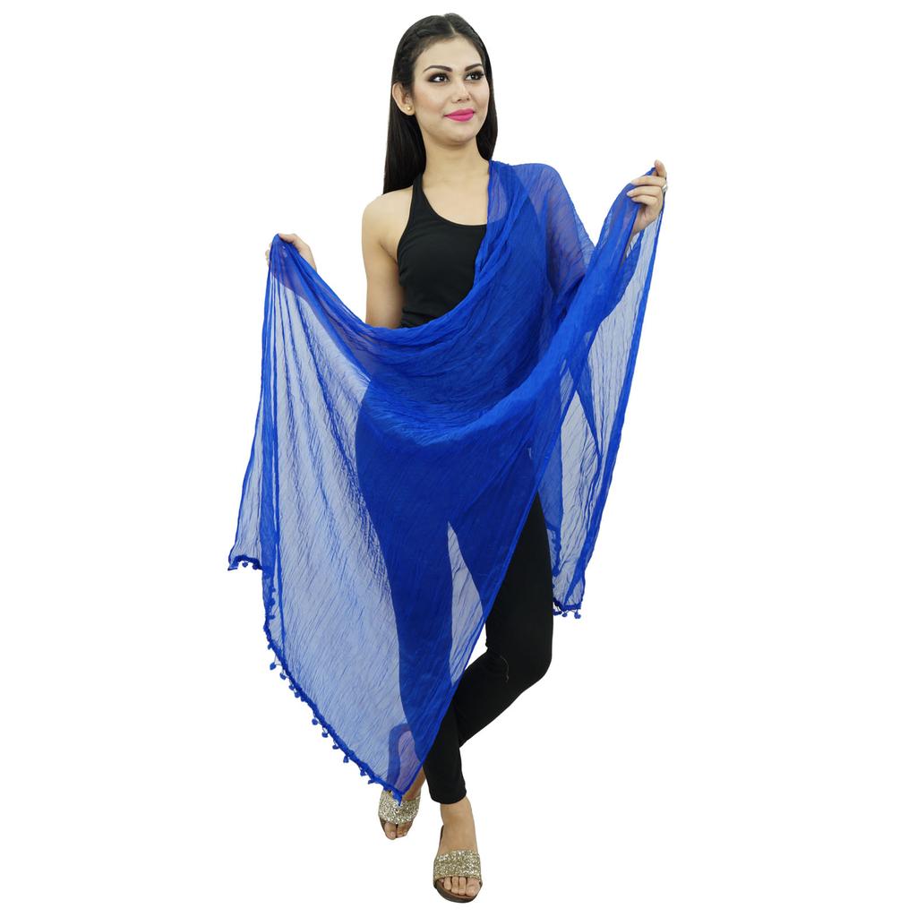 Chiffon-Mischung Dupatta Lange Stola Frauen Wickeln Indische Schals Chunni Indian