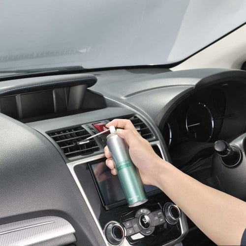 CARMATE Super Strong Air Conditioner Spray Deodorizing Silver For Cigarette Odor Slightly Scented Mint Car Air Conditioner Deodorizing Disinfecting Si