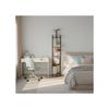 Steel and Wood Storage Shelf - AKTIVE - 5 Shelves - 30x24x144 Cm - Easy Assembly - Sturdy - Durable