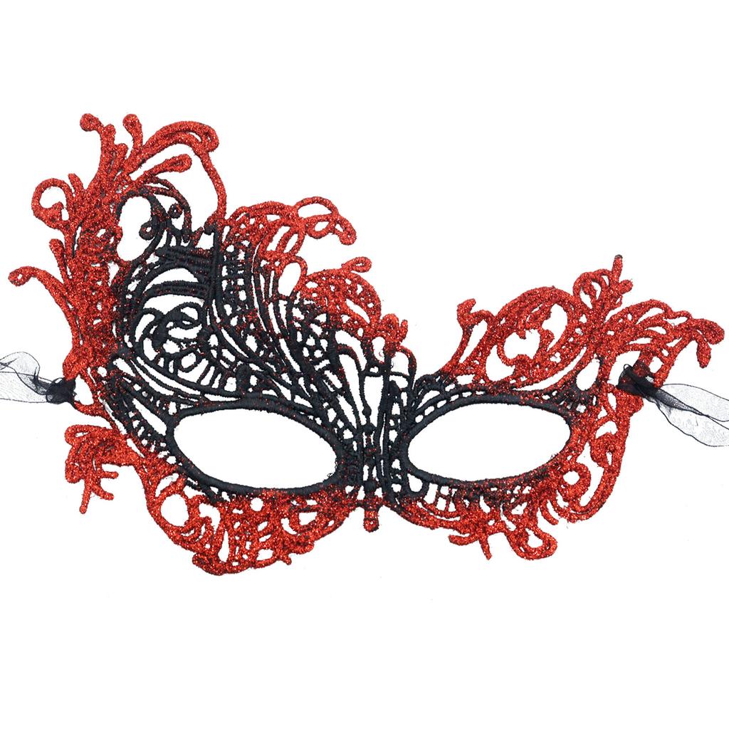 Maskenball Maske Spitze Ausgeschnitten Augenmaske Spitze Halbgesichtsmaske Kostüm für Party Halloween Maskenball