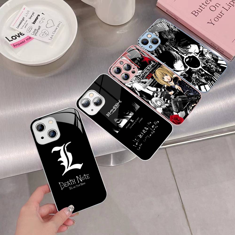 D-Death Note For IPhone 14 13 12 Mini 11 Pro XS Max X XR 14 Plus Tempered Glass Cover
