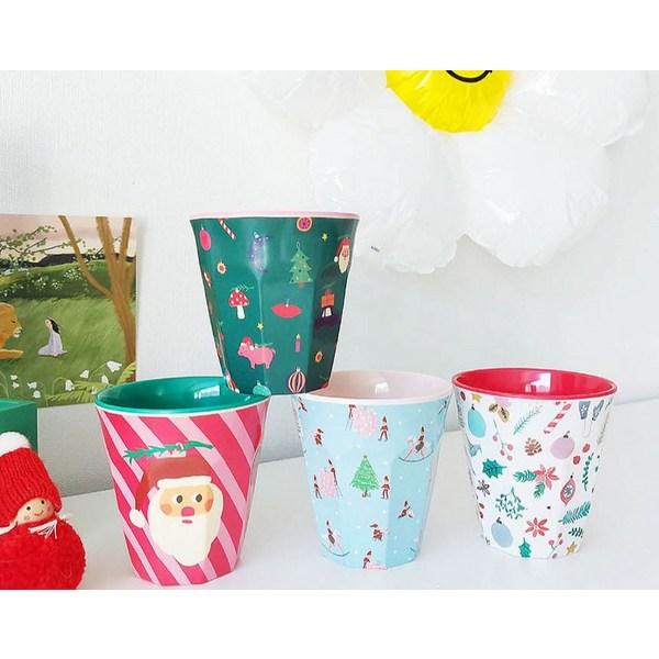 Rice babykrus, 2-delt sett, mini nisse, vinterskog, 1 sett