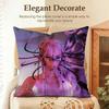Popular Singer GGrimes Cushion Cover Natural Linen Organic Fabric DoubleSided Printing Sofa Home Decor Gift Pillow Case