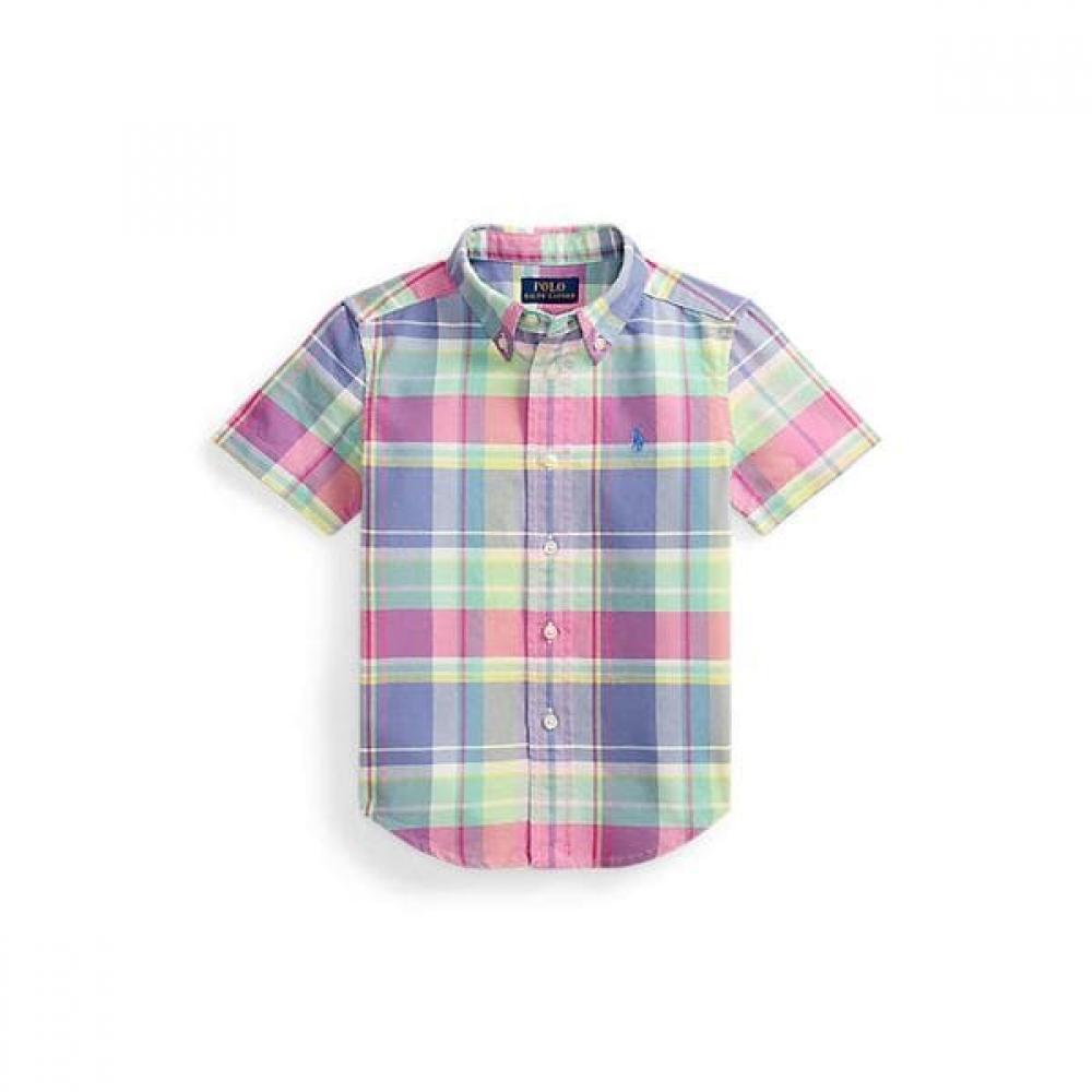 Polo Ralph Lauren Boys 2 7 Years Plaid Cotton Oxford Shirt Cwpowovb6820668999 2