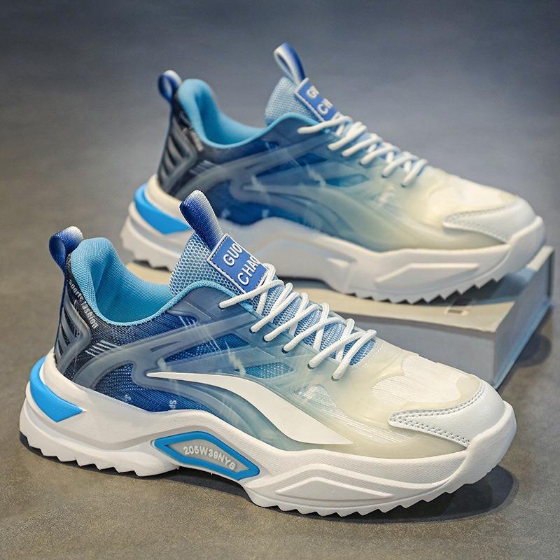 Men's Shoes New Autumn Running Shock-absorbing Large-size Sports Shoes Casual Versatile Height-increasing Trendy Shoes
