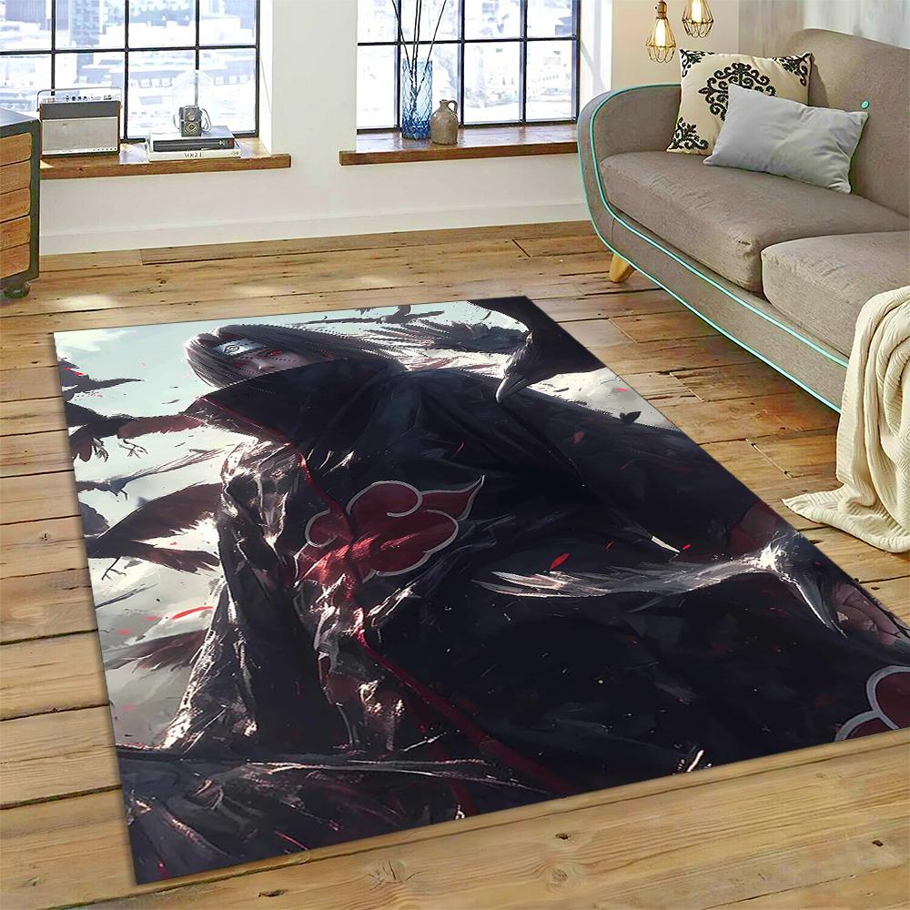 3D Anime I-Itachi Japan Cartoon Carpet Rug for Living Room Bedroom Home Sofa Decoration,Kids Play Non-slip Floor Mat