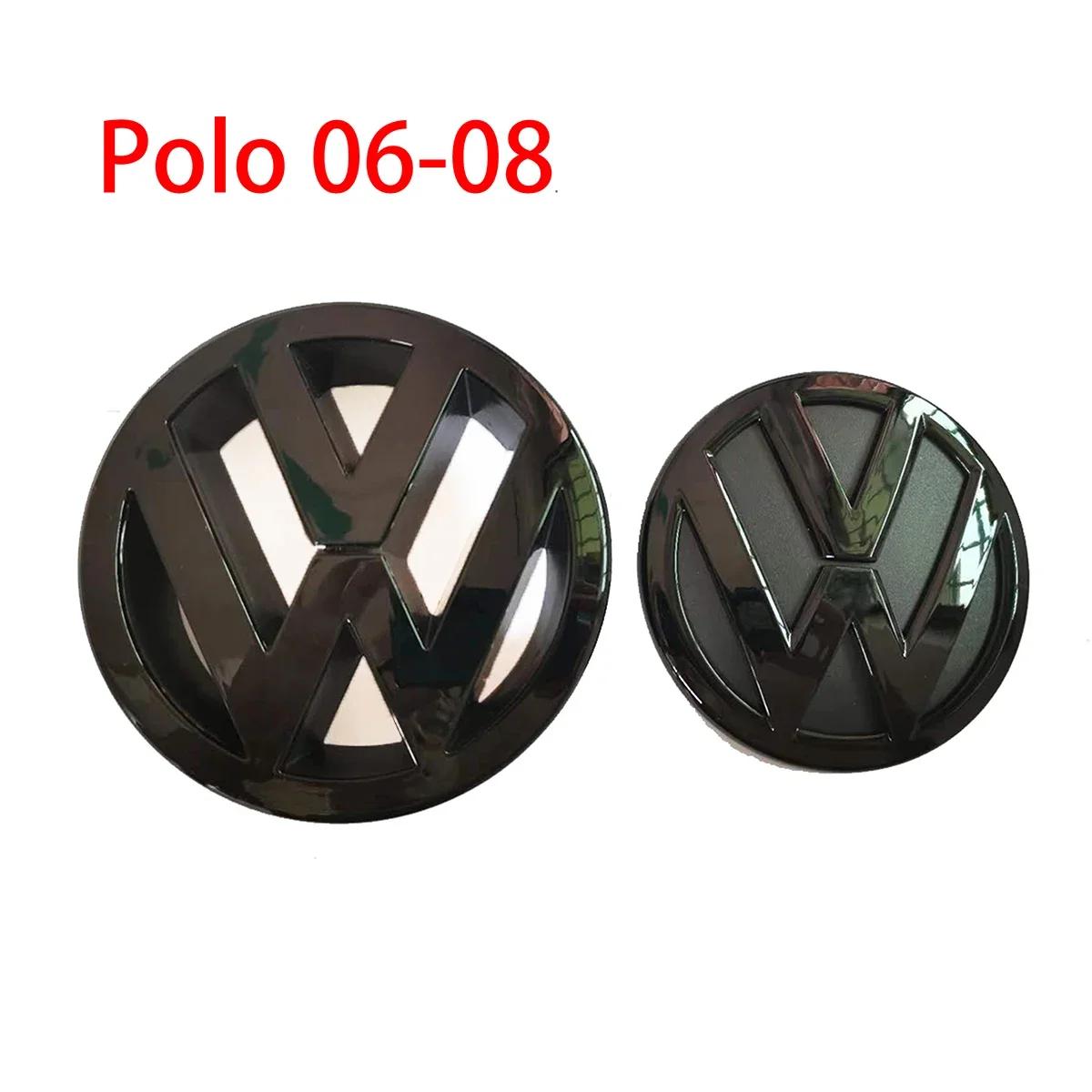 

VW GTI GOLF 2026 Hot For VW VOLKSWAGEN 2PC Replacement Gloss Black Front Grill Badge + Rear Trunk Lid Emblem Logo for volkswage