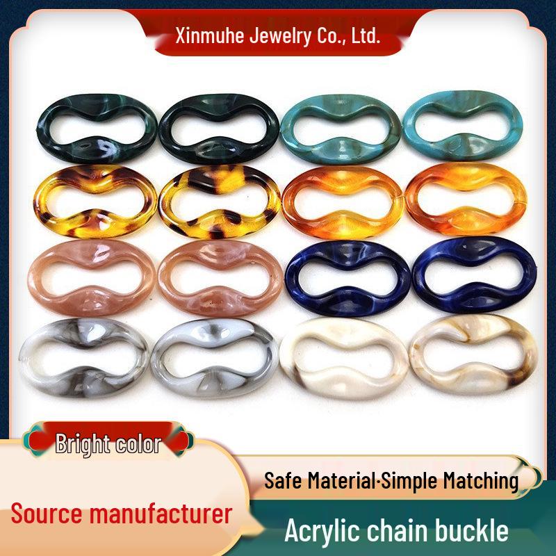 Acrylic Chain Buckle 21x35mm - DIY Jewelry Accessories & Bag Chain Material
