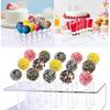 Food Grade Acrylic Lollipop Holders For Party Decorations Removable Base Stable Structure 15 Holes Complete Cake Lollipop Set