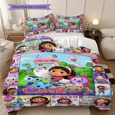 Magical Adventure Dora'S Colorful Journey Threepiece Set 1 Duvet Cover 2 Pillowcase Without Core Bedding Set Duvet Cover And Pillowcase