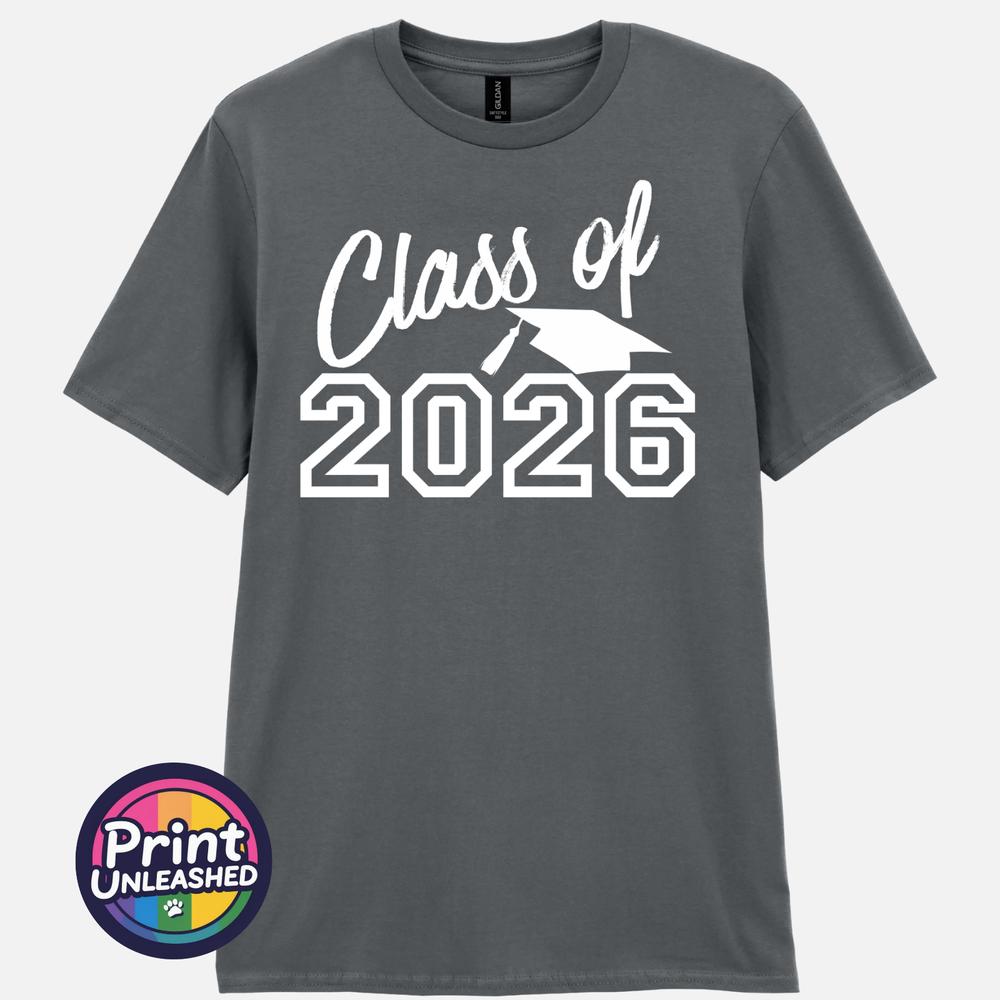 Class of 2026 TShirt Graduation Gift Leavers Tee Graduate School College Top