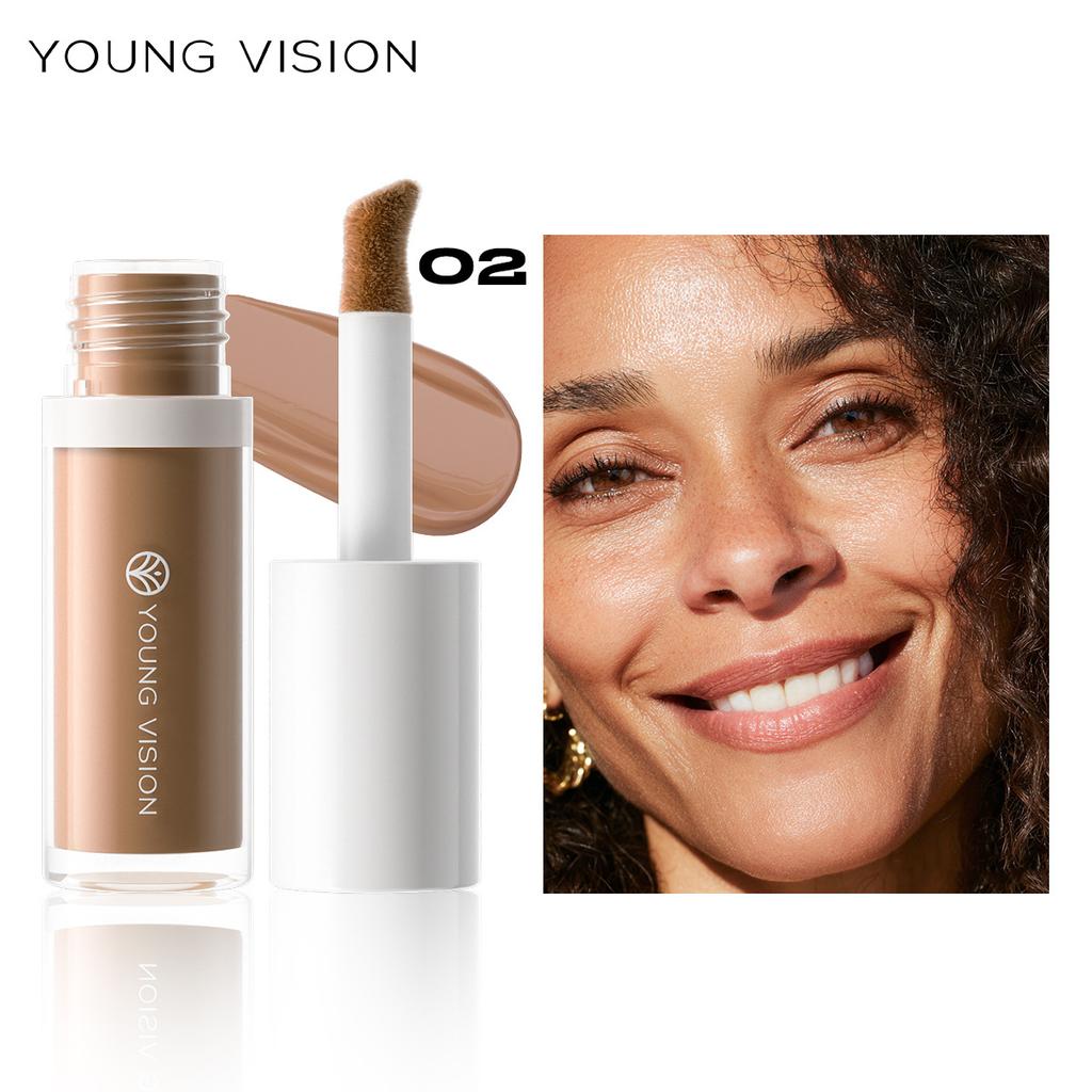 Wheat Tone Moisturizing Liquid Concealer Oil Control Invisible Full Coverage Pores Dark Circles Ivory Foundation Cream Makeup