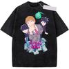 T-shirt Lavata Mob Psycho 100 Anime Uomo Streetwear Harajuku Grafica Vintage T-shirt Cotone Casual T-shirt Estiva Manica Corta