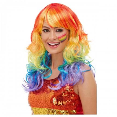 Smiffys Womens/Ladies Glam Rainbow Wig