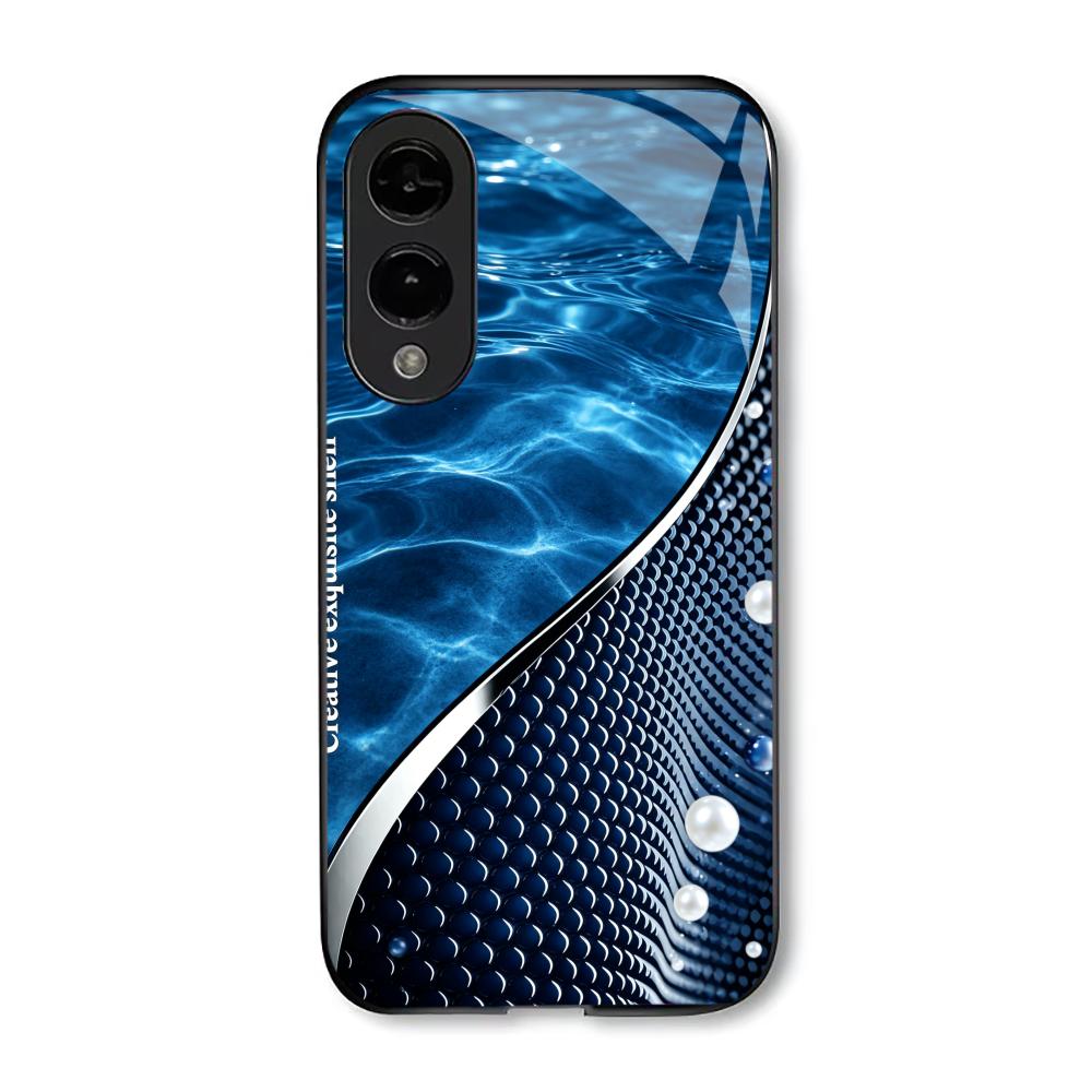 Sleek Blue Ocean Pearl s26 ultra case s25 ultra case phone case glass for Samsung Galaxy S26 S25 S24 S23 S22 FE Ultra Plus